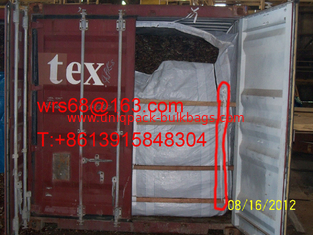 China los 20ft PP tejidos secan el trazador de líneas del recipiente de tamaño grande para la copra, fácil instalar proveedor