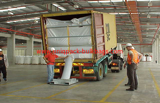 China los 20ft PP tejidos secan el trazador de líneas del recipiente de tamaño grande para la resina del PE, el cargamento fácil y descargar proveedor