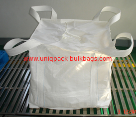 China el saco estupendo blanco tejido polipropileno del saco empaqueta el bolso grande tubular con la banda del perímetro proveedor