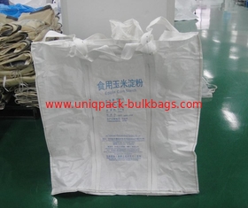 China el bulto flexible tejido los pp de la categoría alimenticia FIBC empaqueta para el almidón de maíz/la harina de empaquetado proveedor